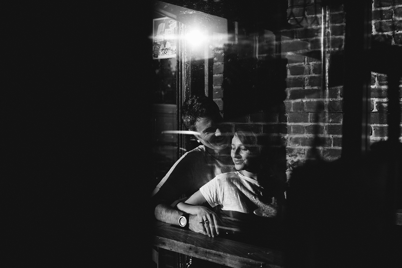 oakland coffee shop engagement photos