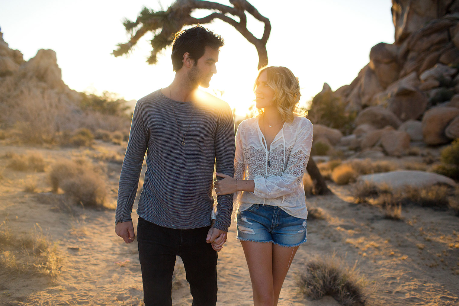 desert engagement photography