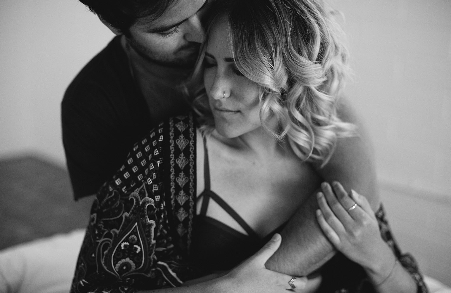 joshua tree engagement photos bw_423