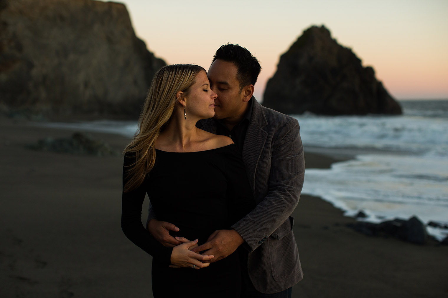 sonoma coast state park engagement photos
