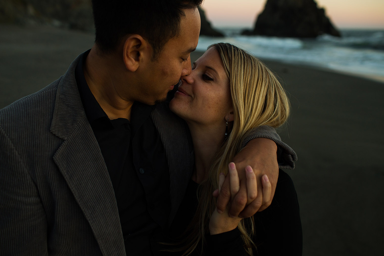 wedding photographer at sonoma coast state park