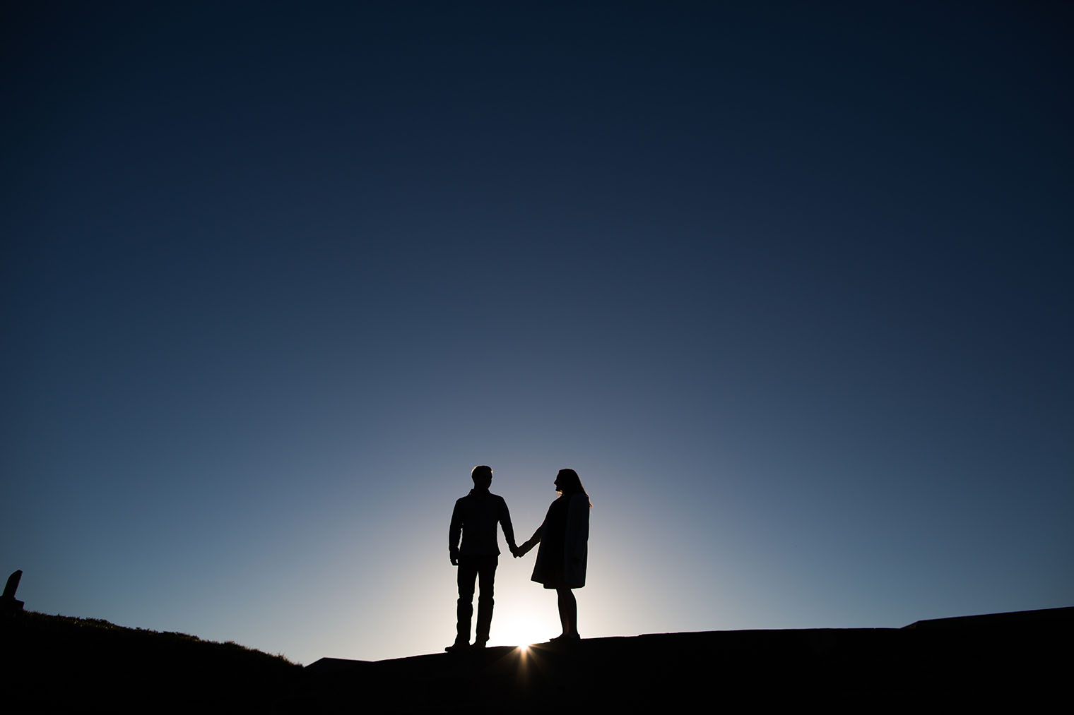 engagement photos at baker beach