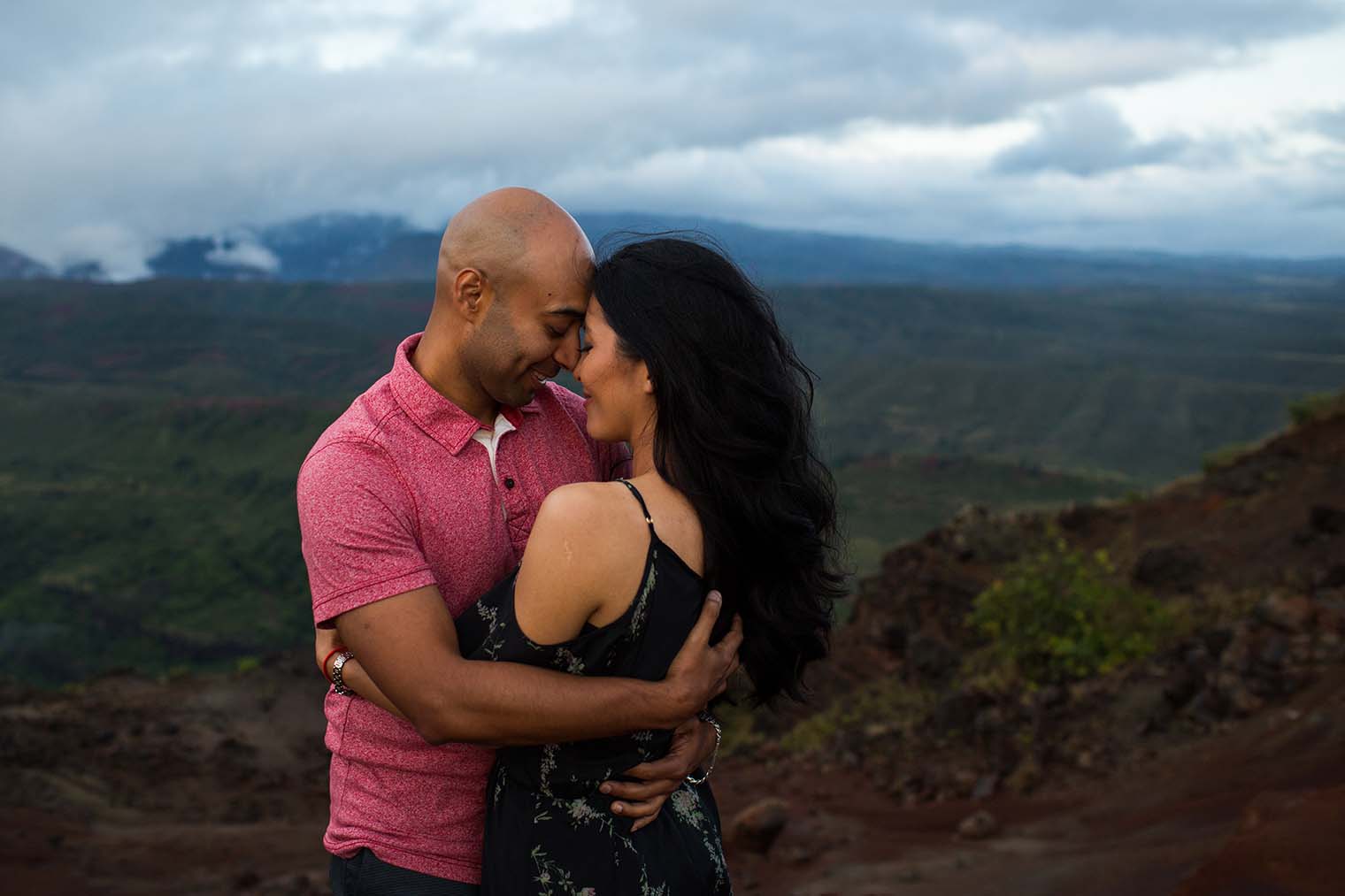Engagement Photos at Waimea Canyon in Kauai, Hawaii 