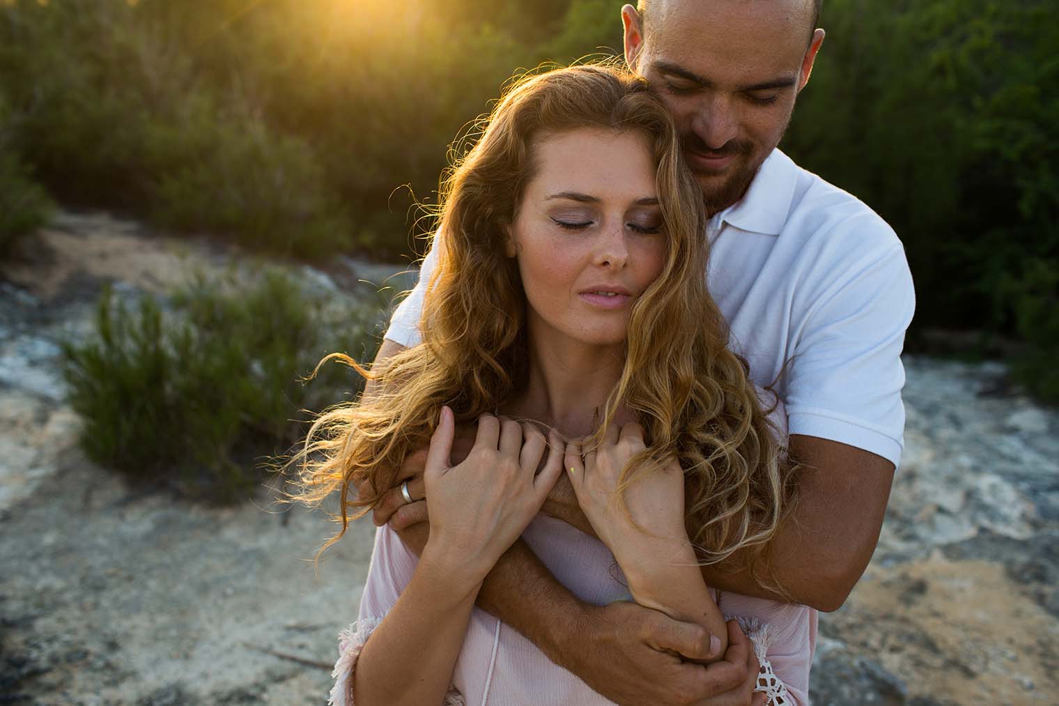 Engagement Photos at Maha'ulepu Trailhead