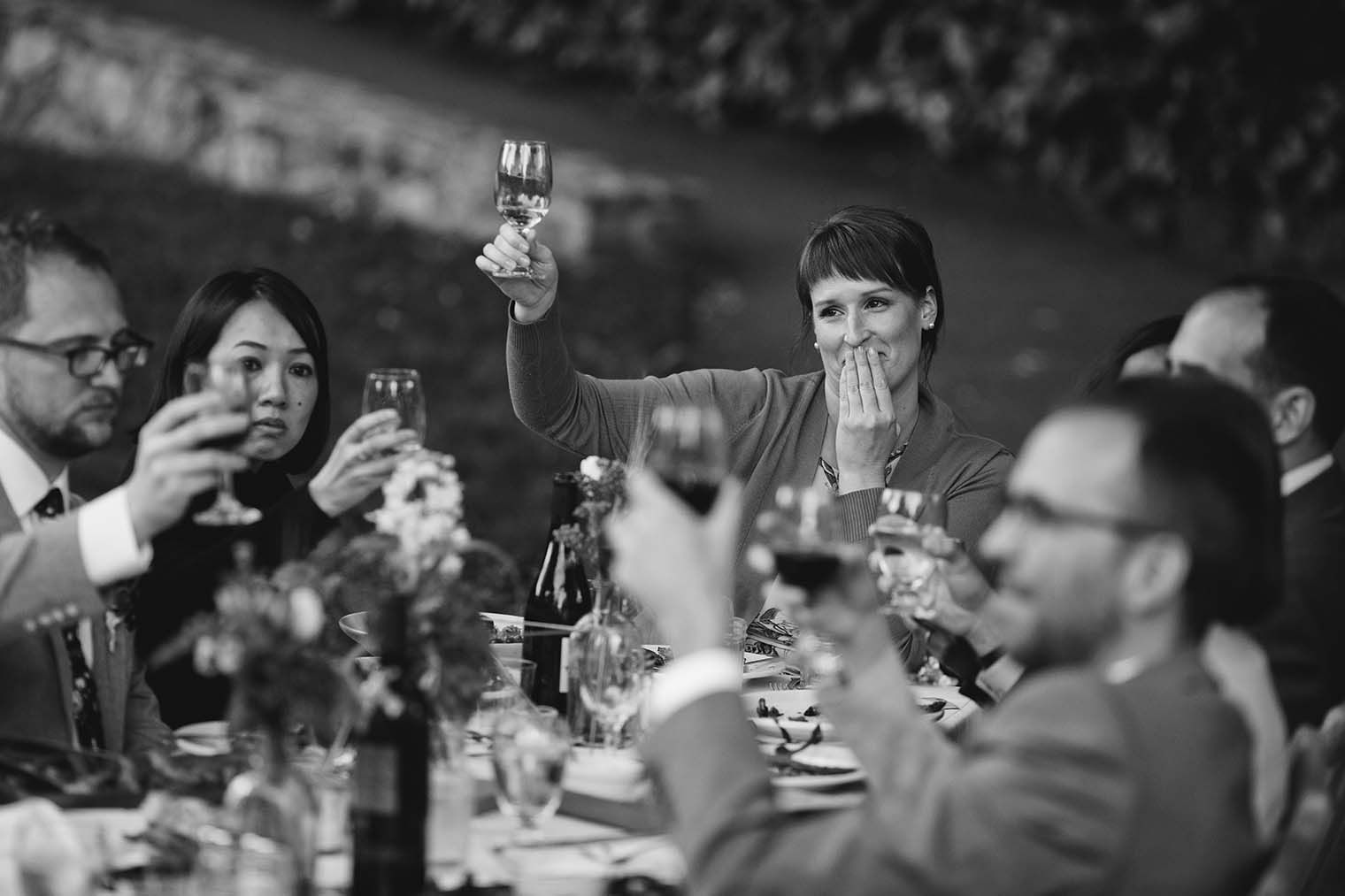 Wedding Toasts at Westerbeke Ranch in Sonoma, CA