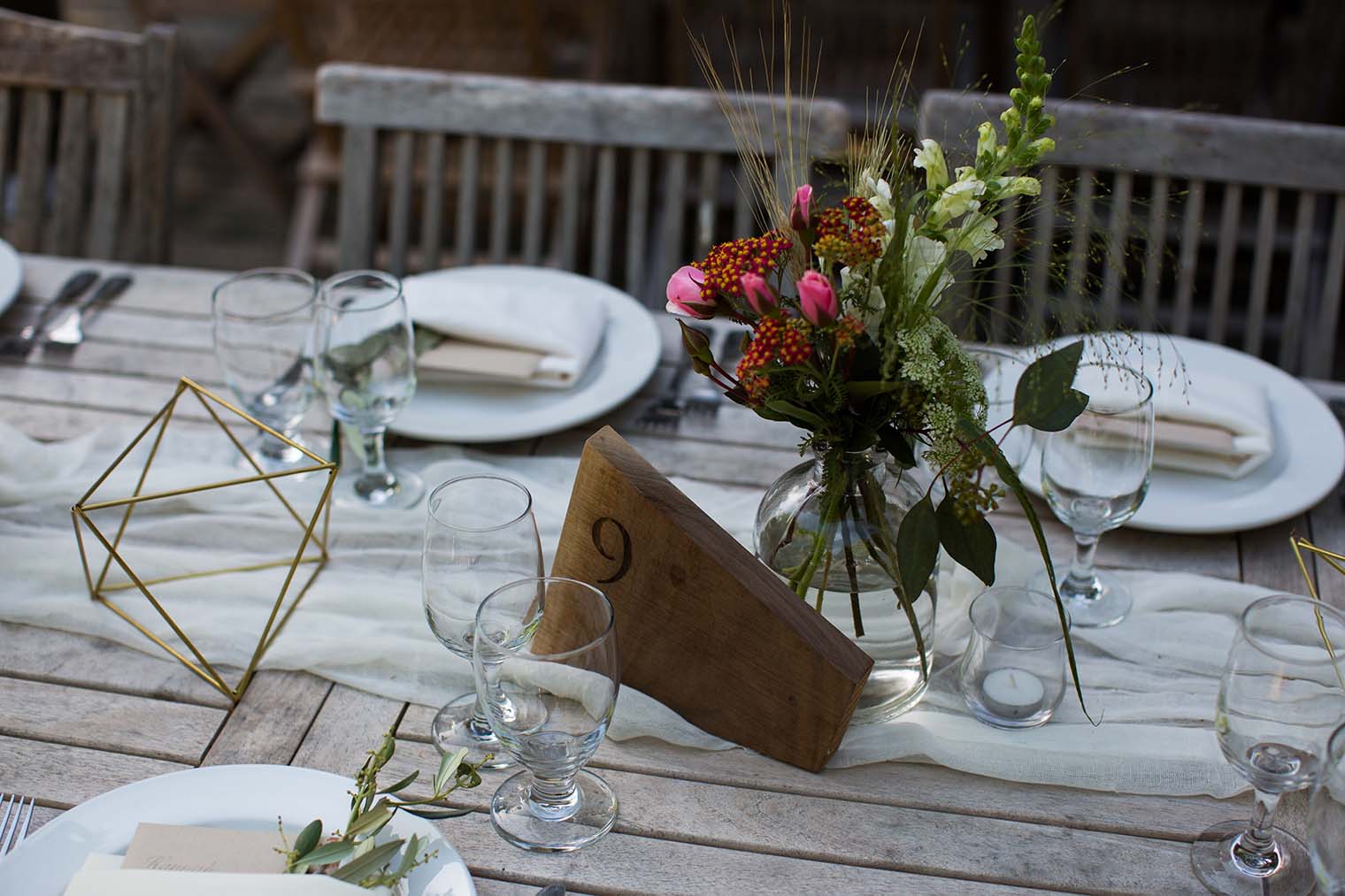 Wedding Reception Details at Westerbeke Ranch 