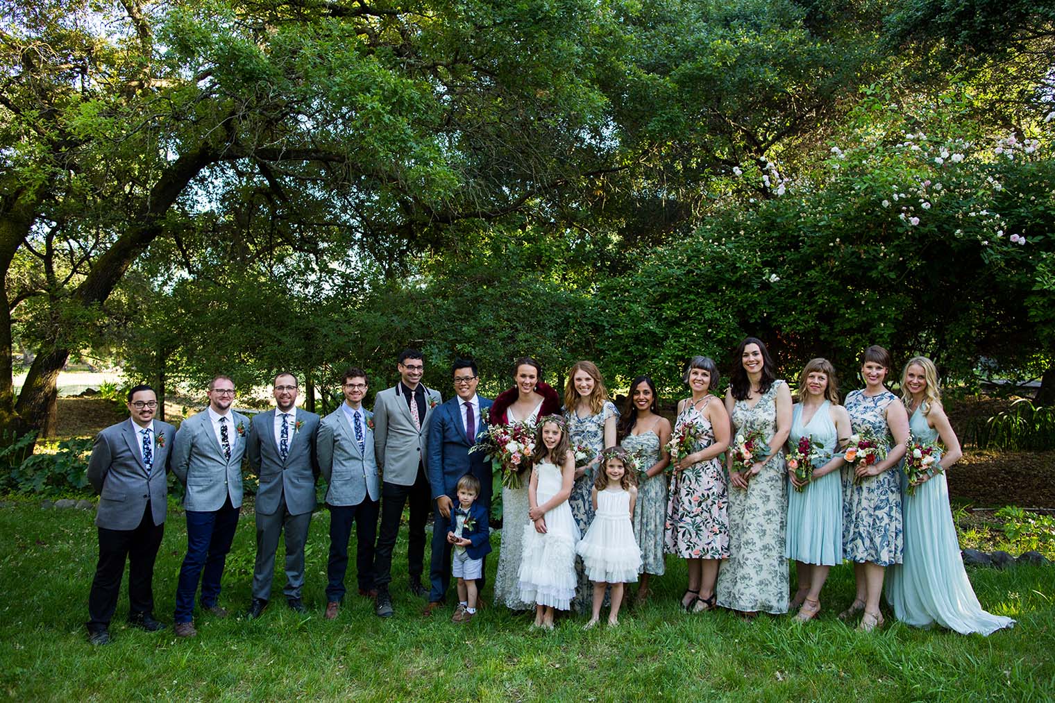 Bridal Party Wedding Photos at Westerbeke Ranch