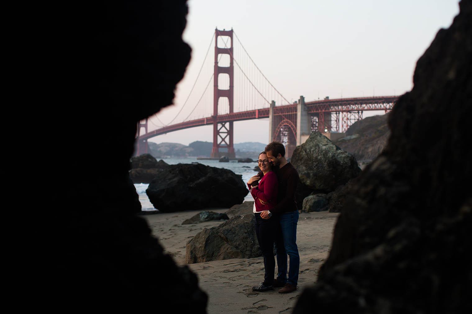 Marshall's Beach Engagement Photos 