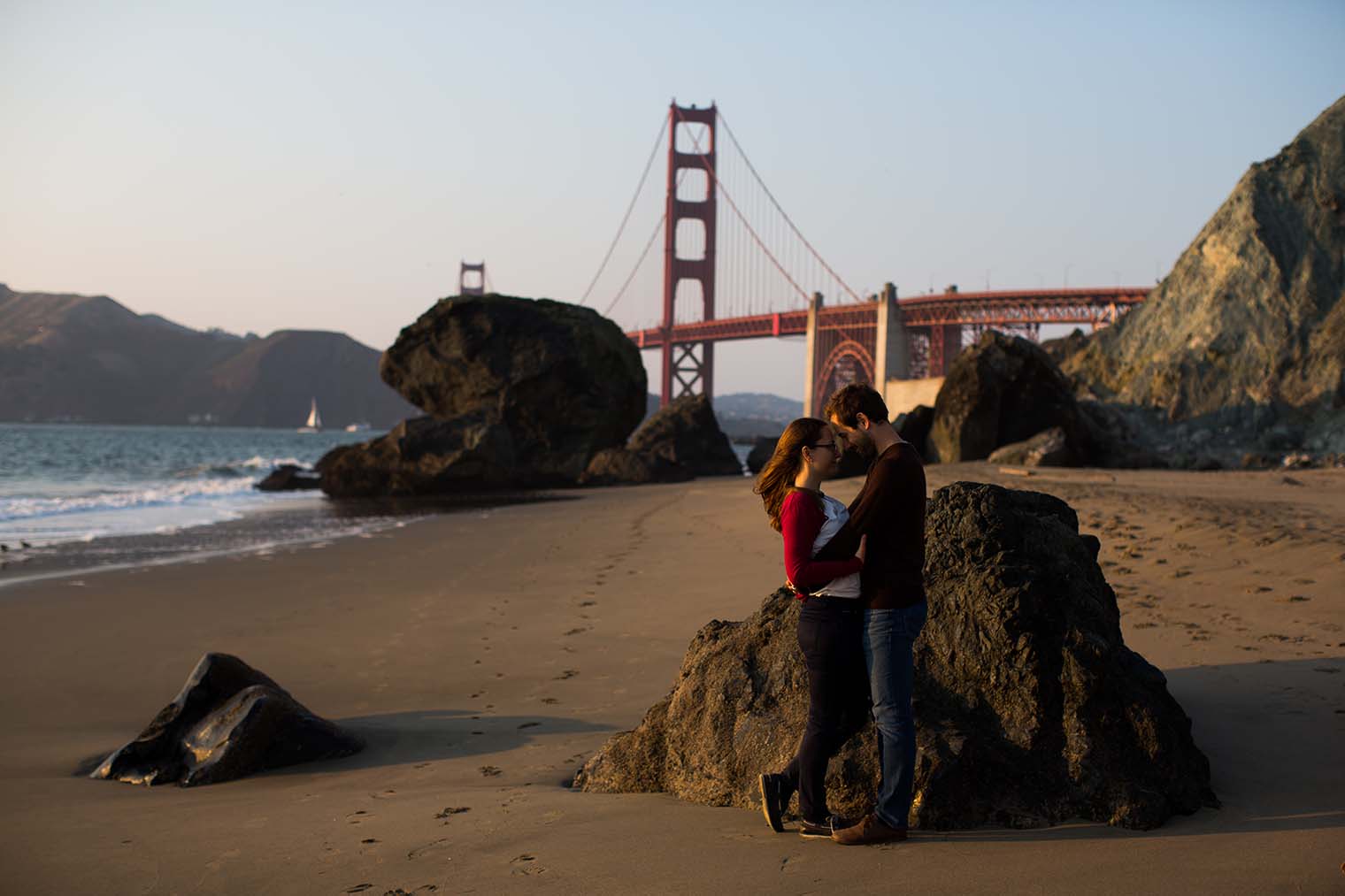 Marshall's Beach Engagement Photos by San Francisco Wedding Photography 