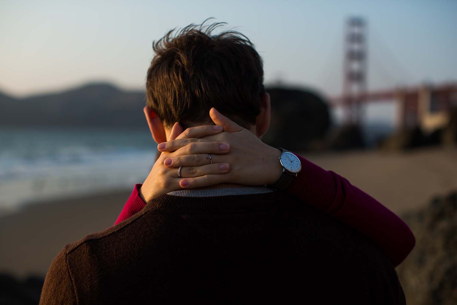 Marshall's Beach Engagement Photos by San Francisco Wedding Photographer
