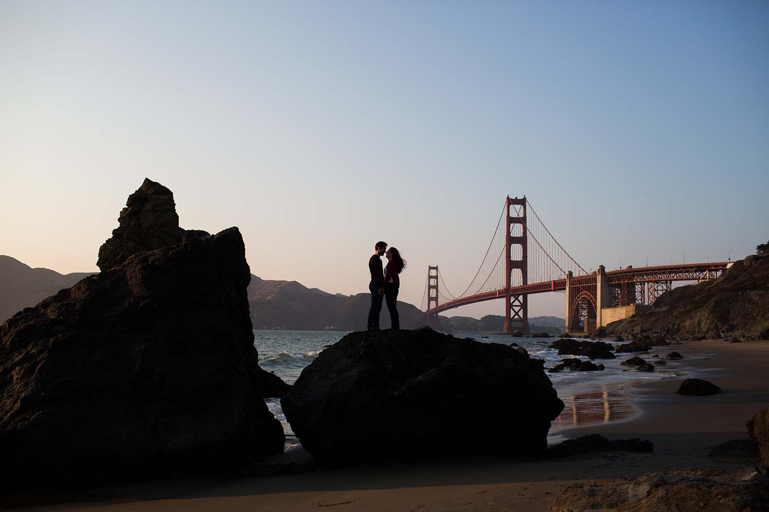 Marshall's Beach Engagement Photos by San Francisco Wedding Photographer