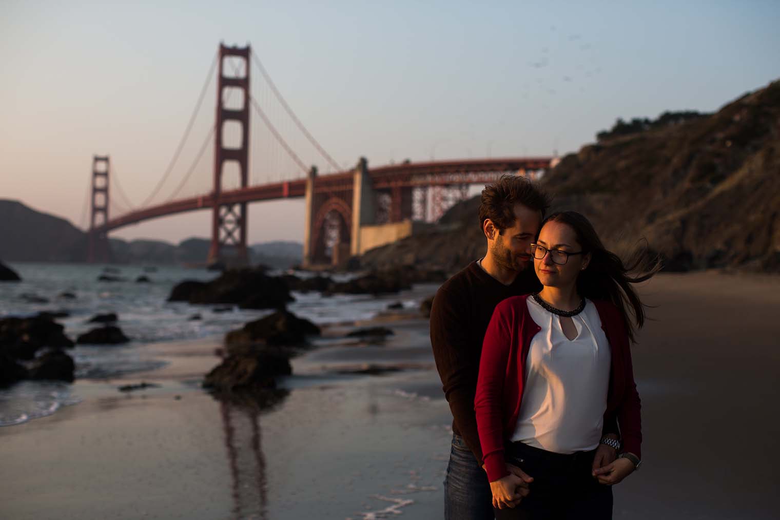 Marshall's Beach Engagement Session 