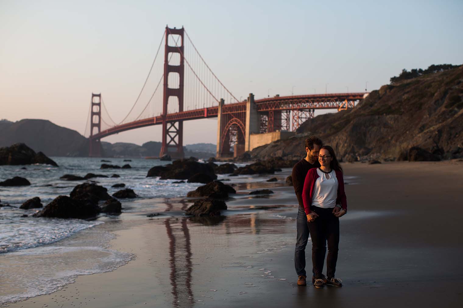 Marshall's Beach Engagement Photos by San Francisco Wedding Photographer