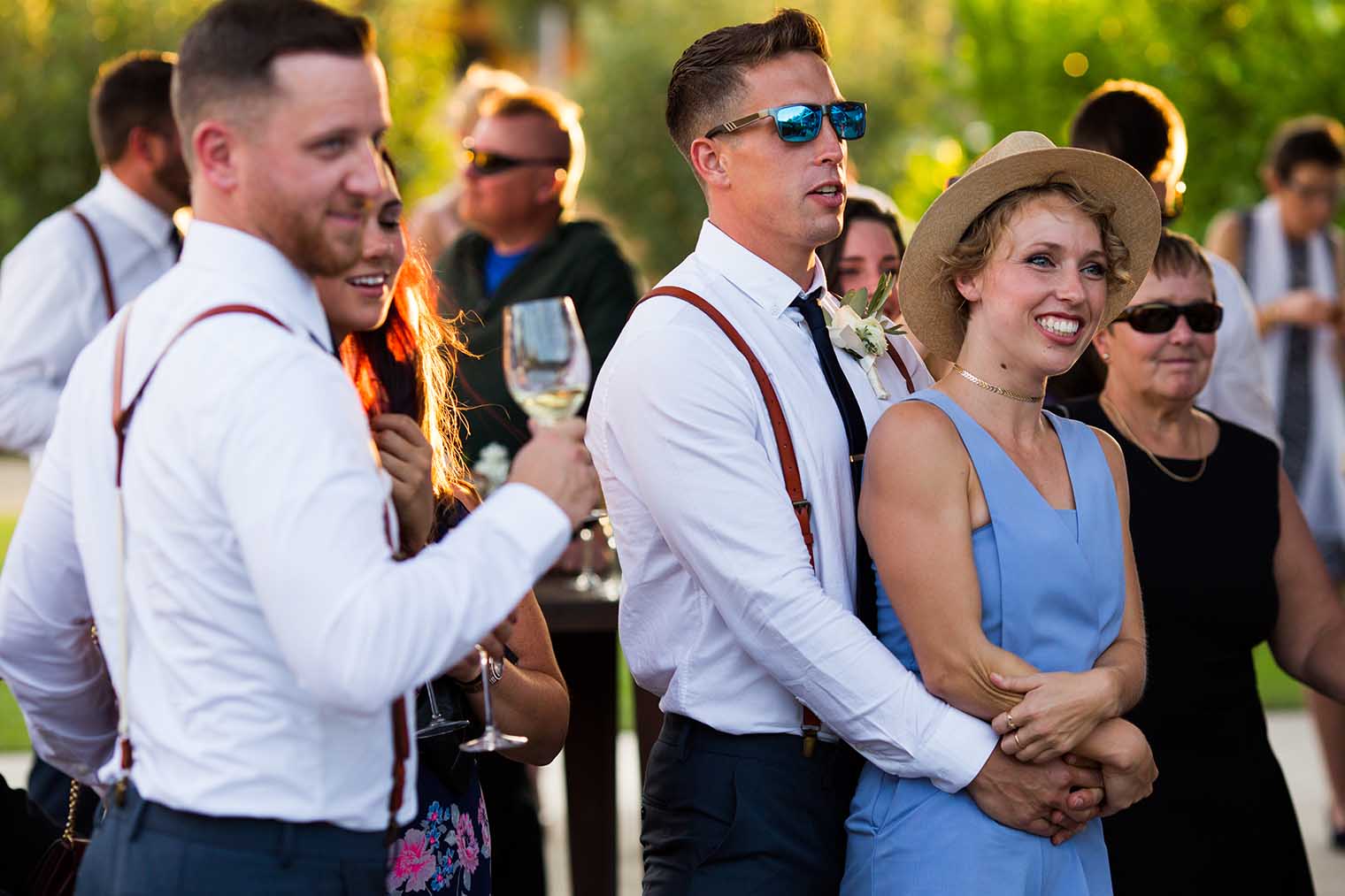 farmstead at long meadow ranch wedding cocktail hour