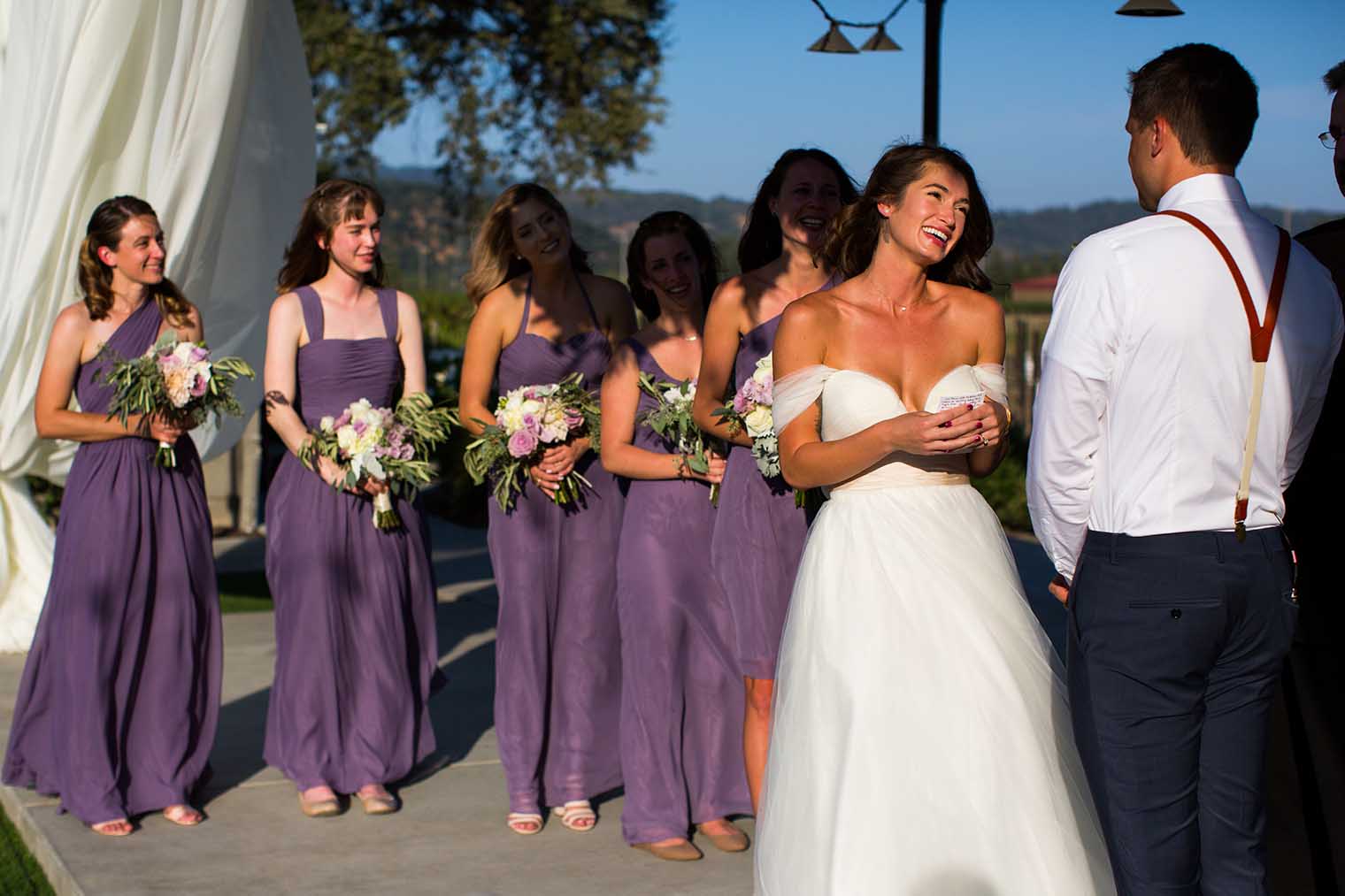farmstead at long meadow ranch wedding ceremony