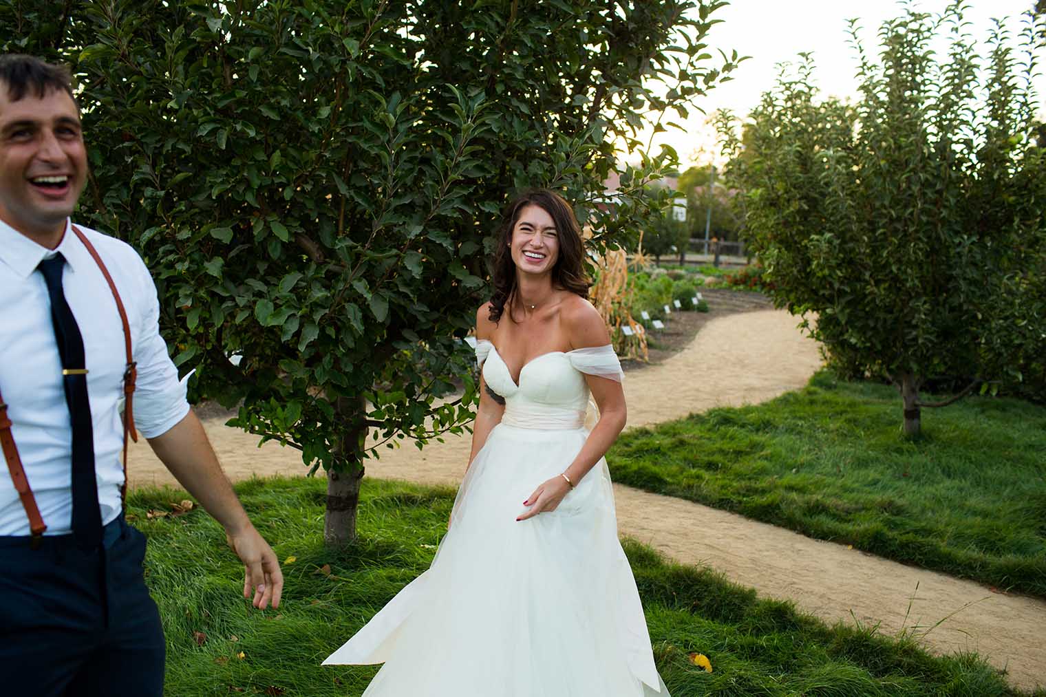 wedding portraits at farmstead at long meadow ranch wedding