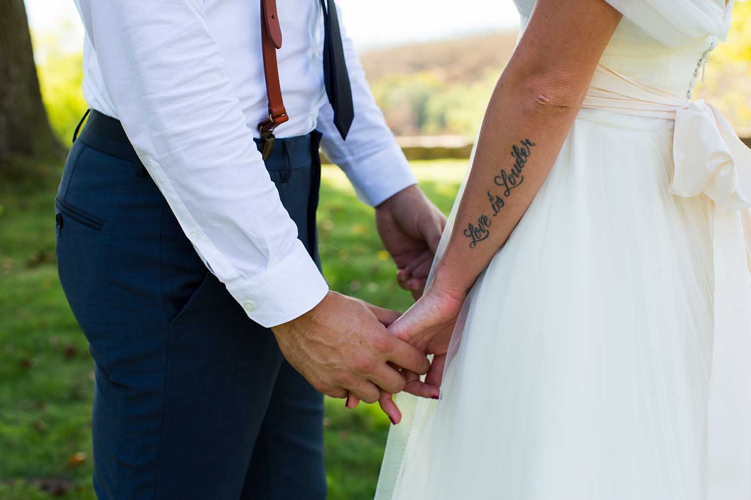 Bride's tattoo