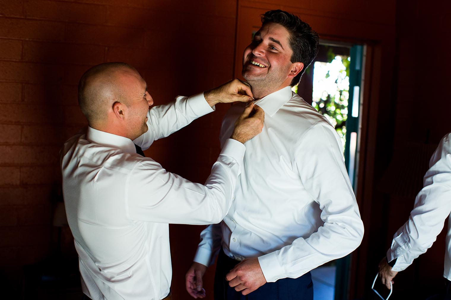 joshua tree inn groom getting ready 