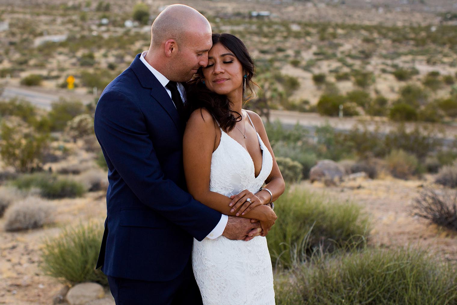 Sacred Sands Joshua Tree Wedding Sunet Couple Photos
