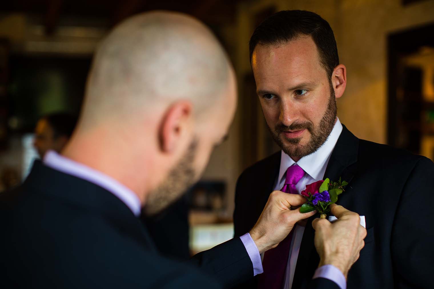 Groom Getting Ready Union Hill Inn 
