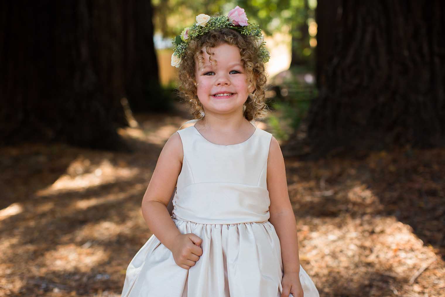 Flower Girl at Nelson Family Vineyards 