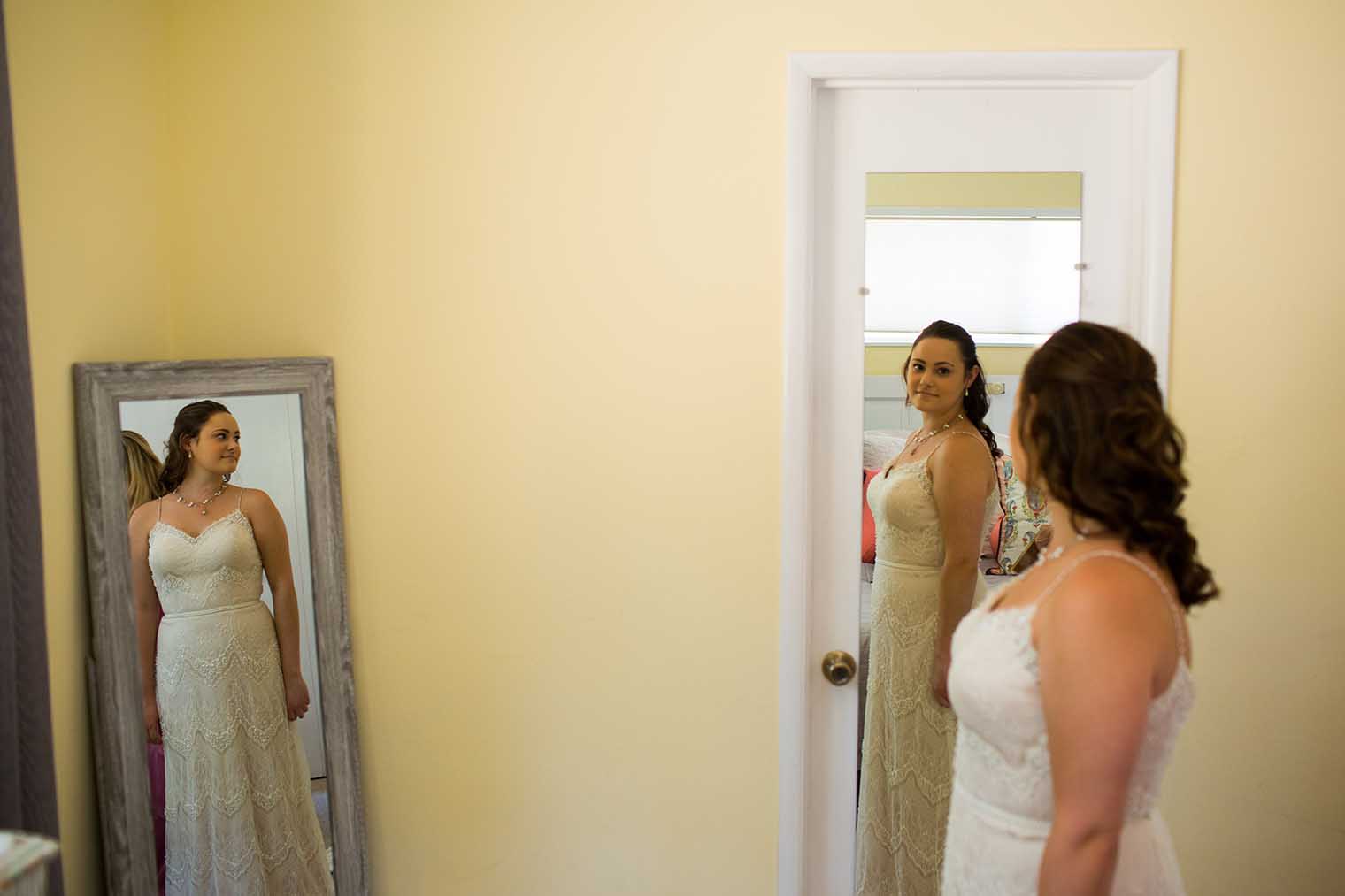Bride Getting Ready at Nelson Family Vineyards