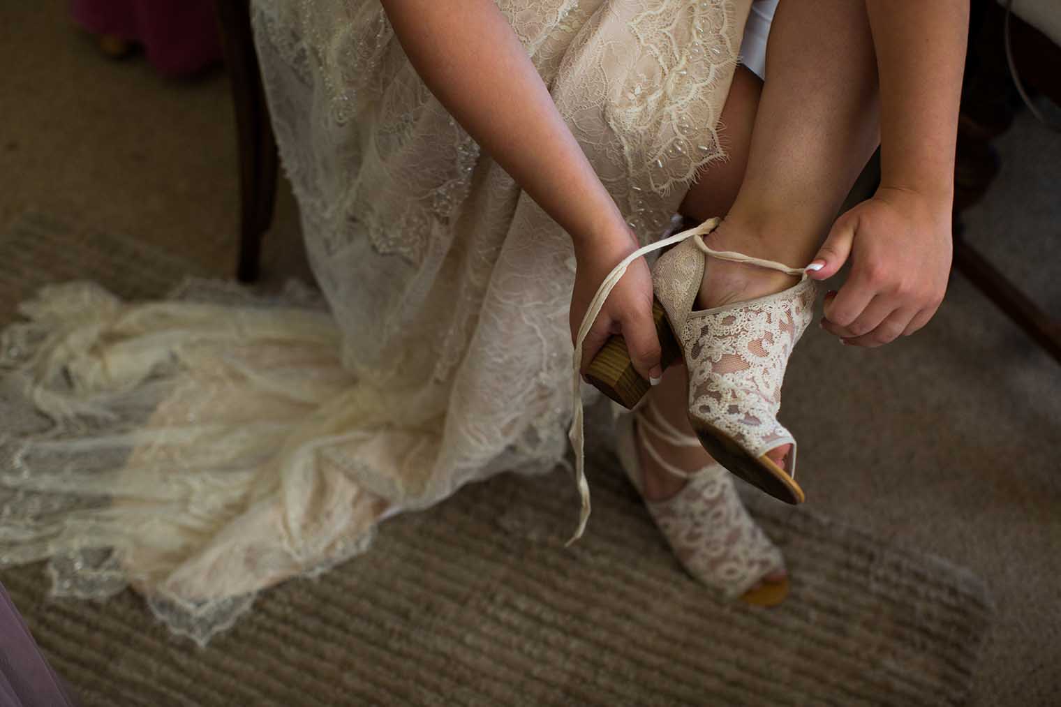 Bride Getting Ready at Nelson Family Vineyards