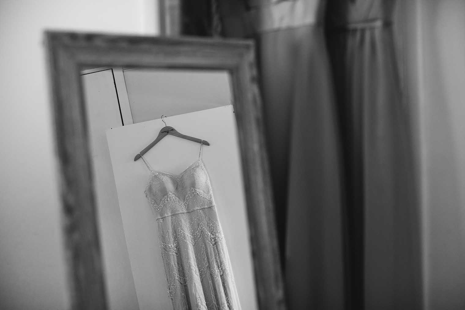 Wedding Dress at Nelson Family Vineyards 