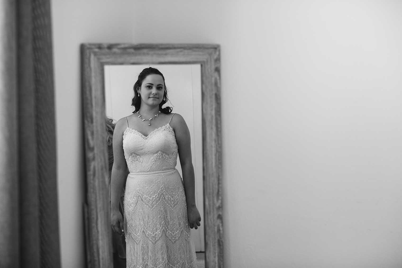 Bride Getting Ready at Nelson Family Vineyards 