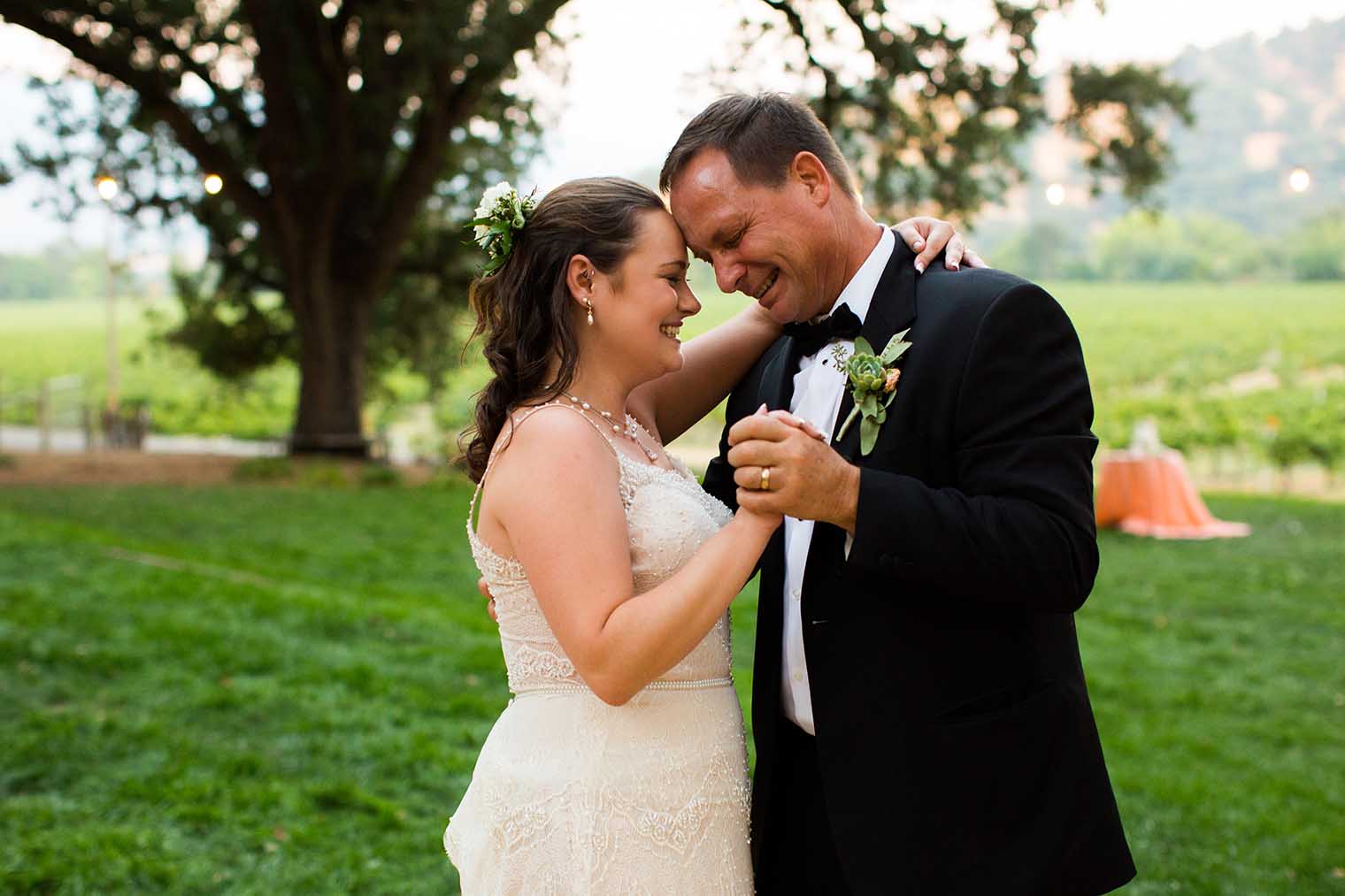 Nelson Family Vineyards Wedding Reception