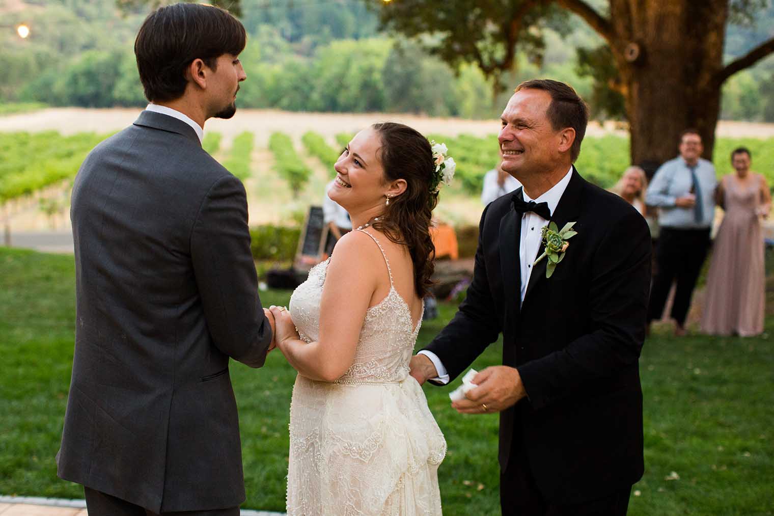 Nelson Family Vineyards Wedding Reception 