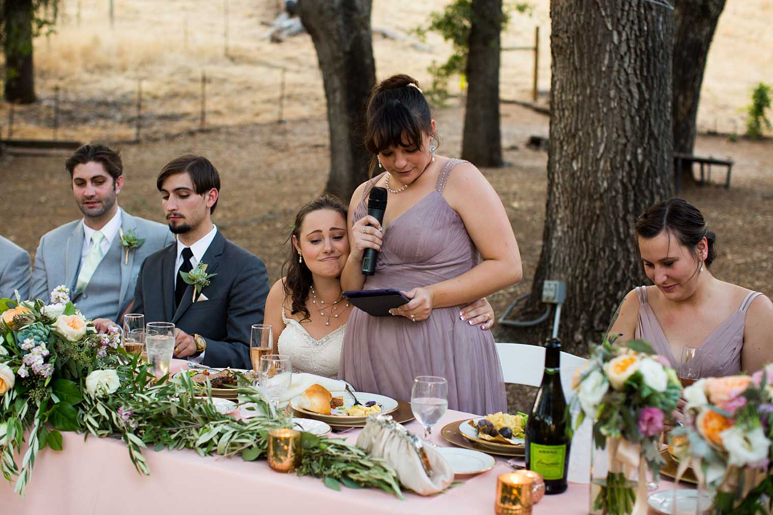 Nelson Family Vineyards Wedding Reception