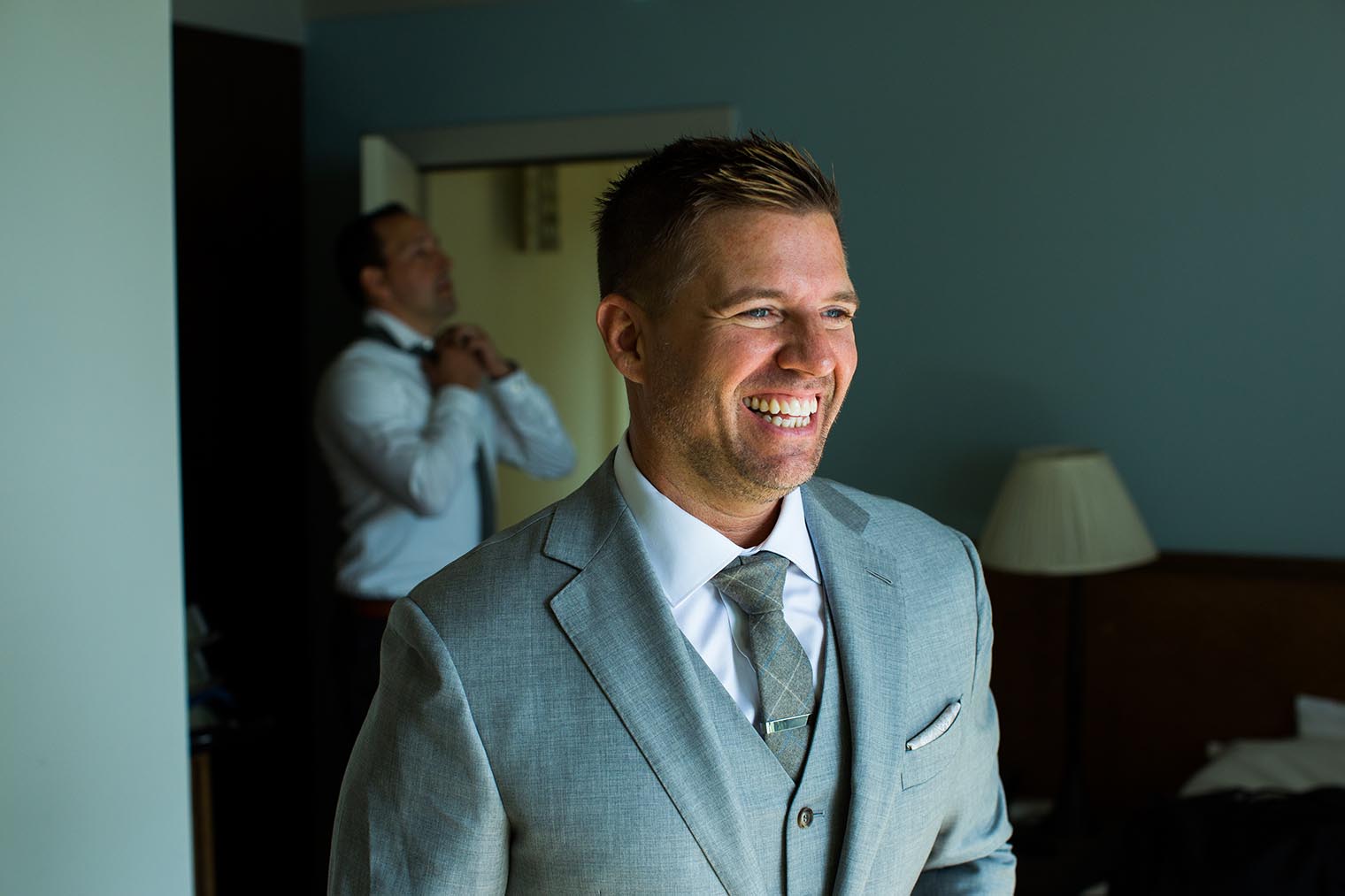 groom getting ready