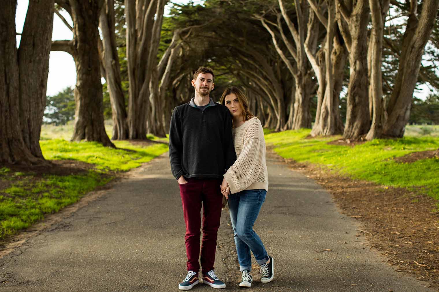 couple photos in pt reyes california 