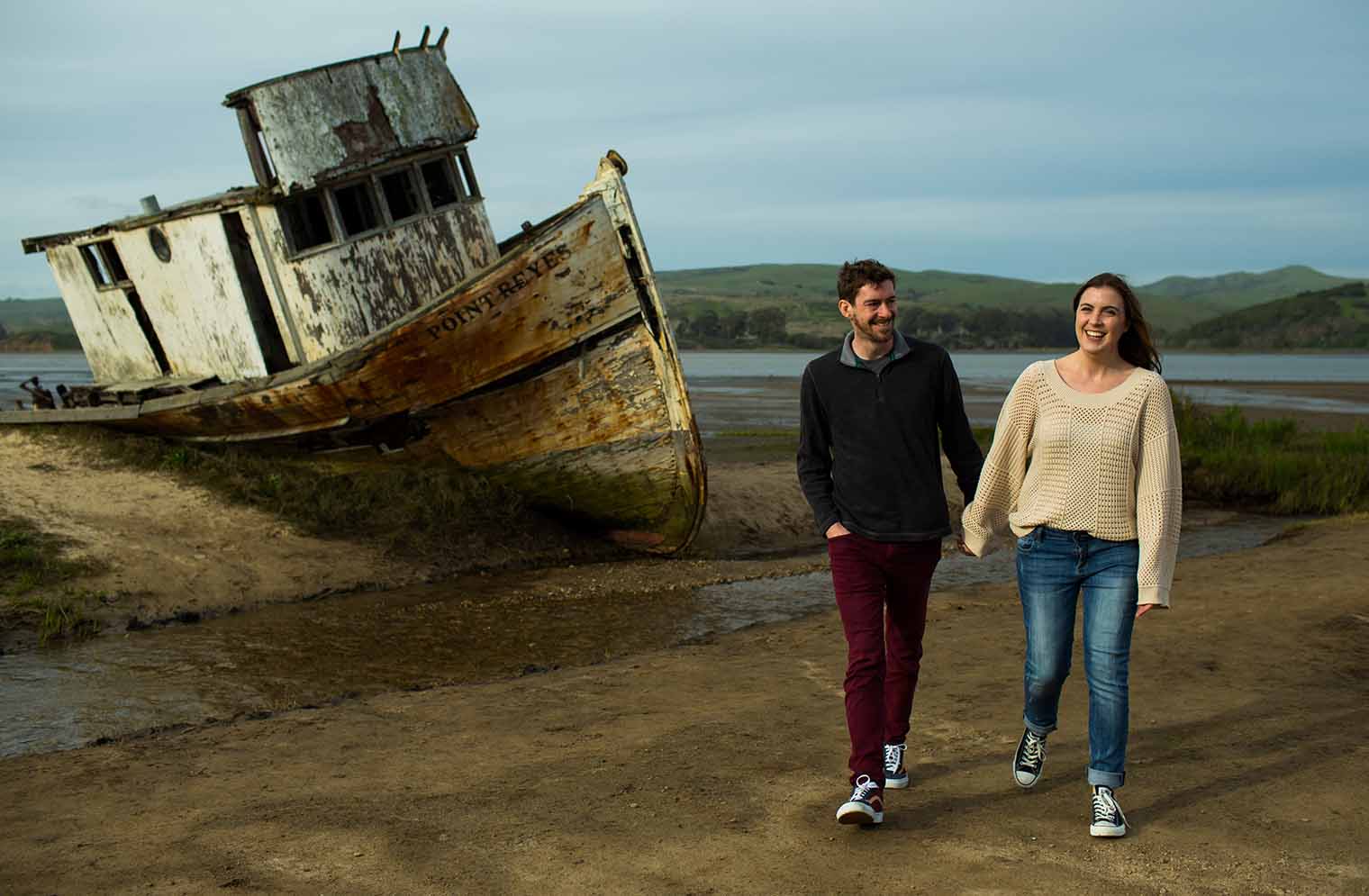 pt reyes engagement session 