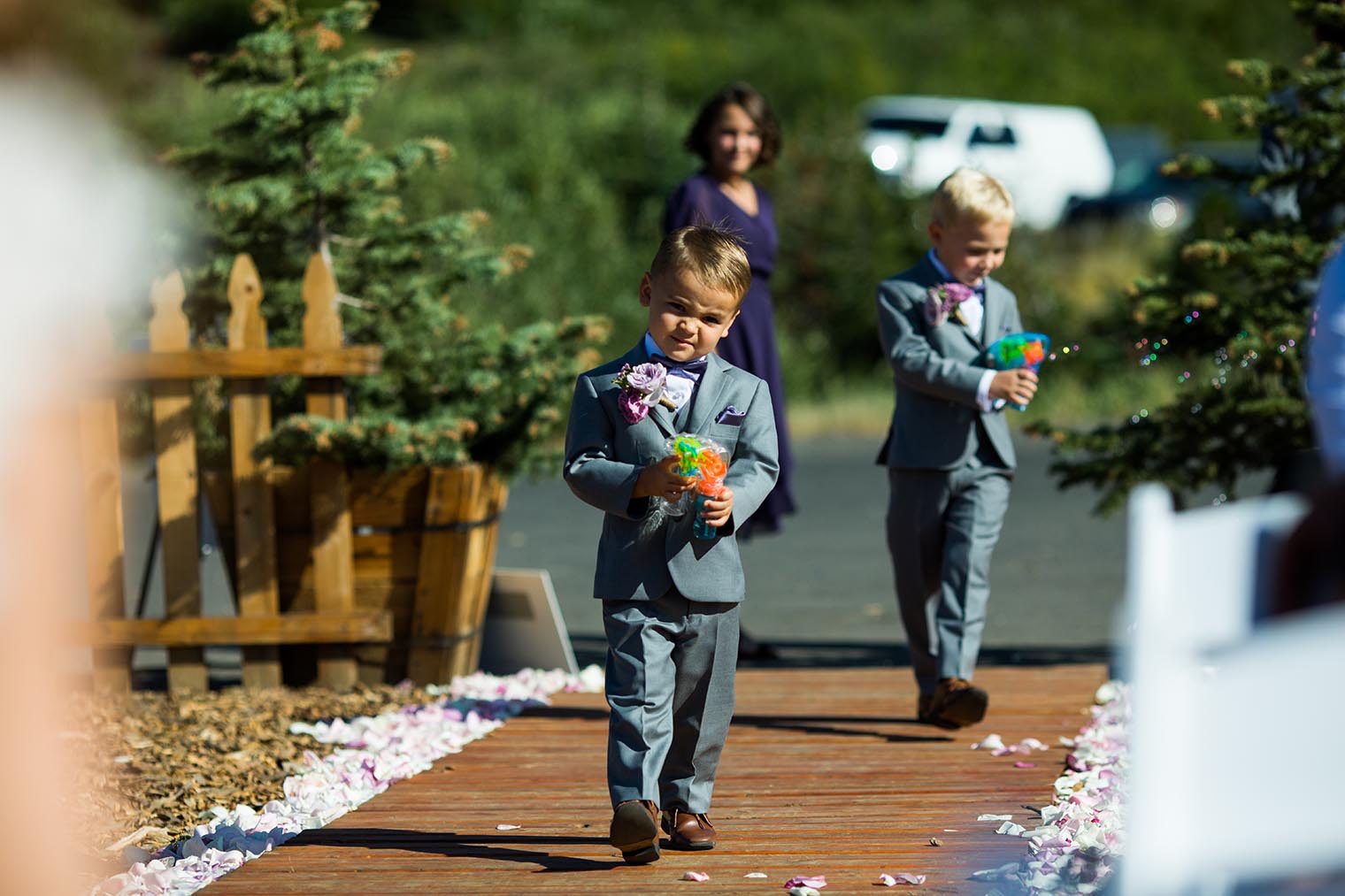 wedding ceremony at Bear Valley