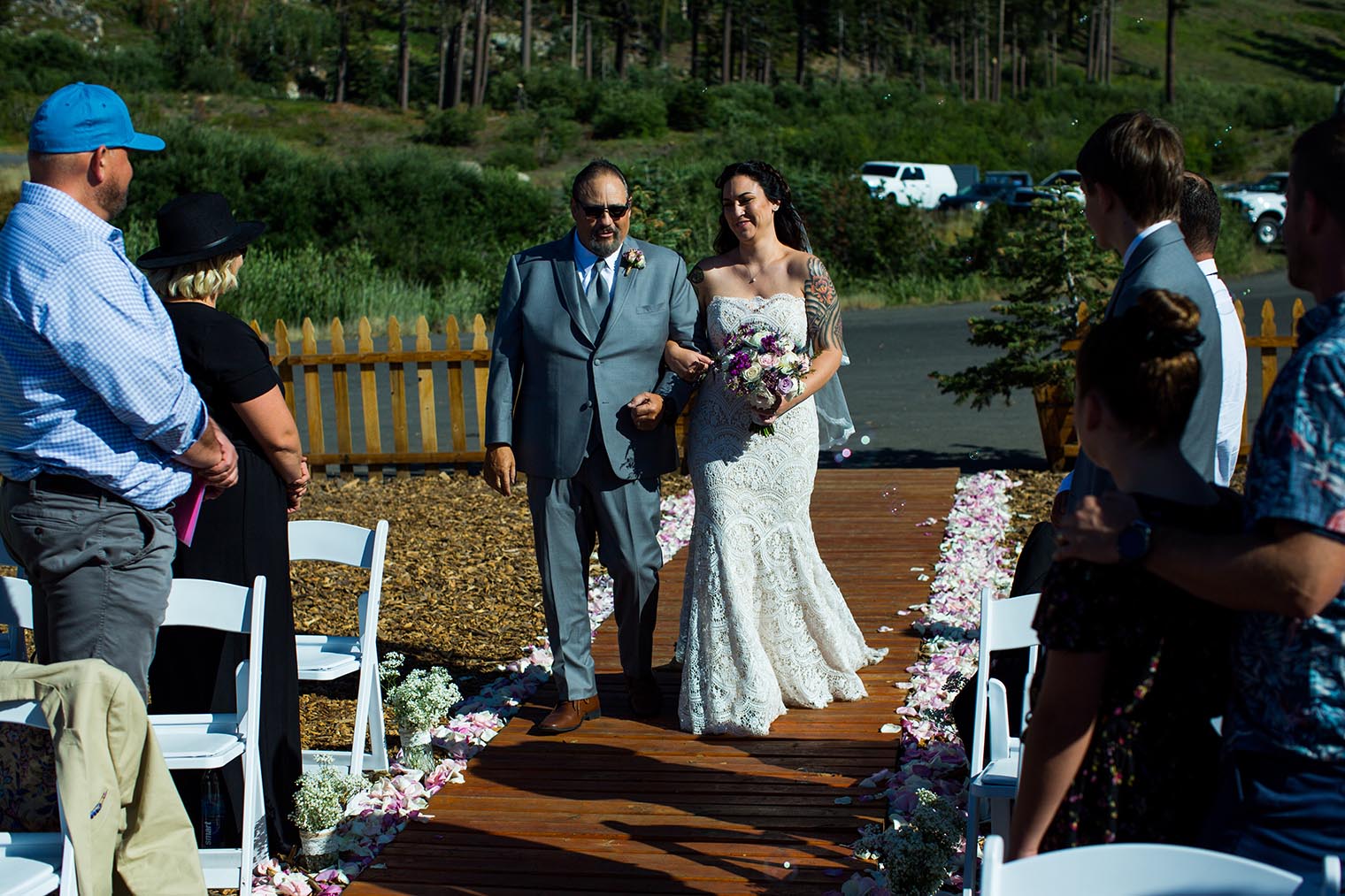 wedding ceremony at Bear Valley
