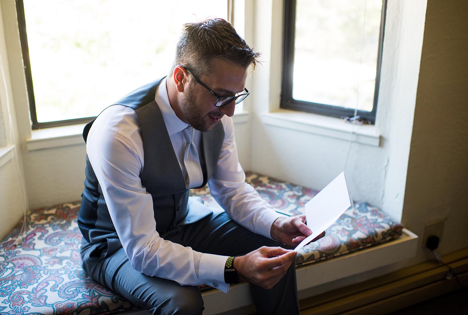 groom getting ready