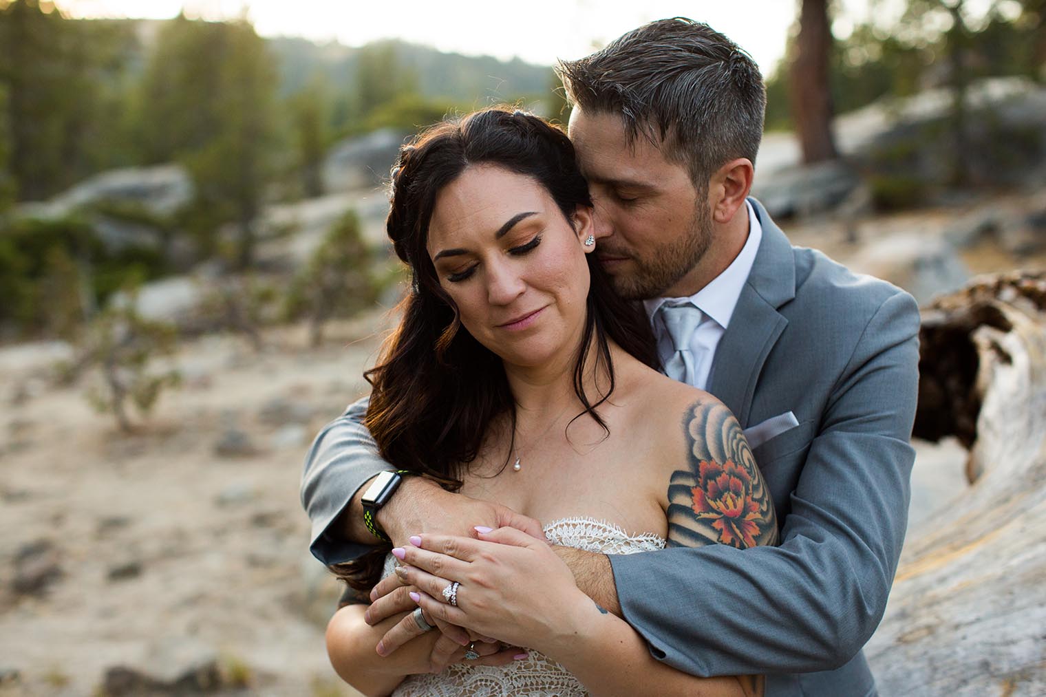 sunset couple photos at bear valley